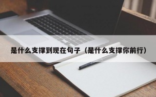 是什么支撑到现在句子（是什么支撑你前行）